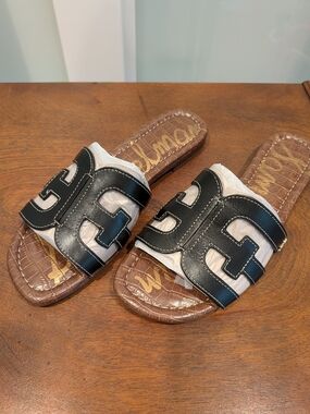 Sam Edelman Bri Black Leather Slide